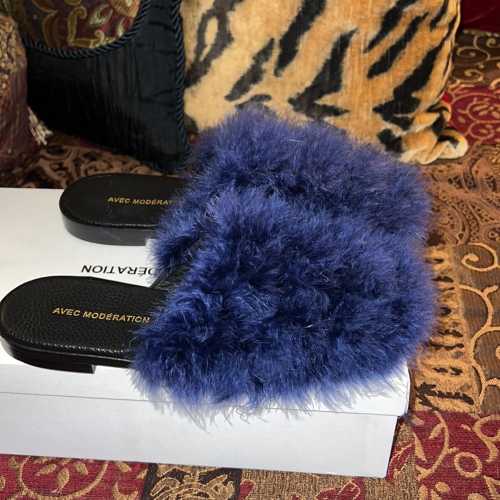 Avec Moderation real fur loafers from Bloomingdale’s